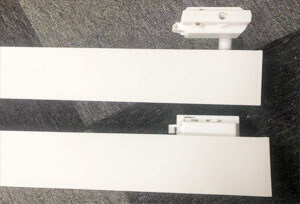 Track mounted led linear light