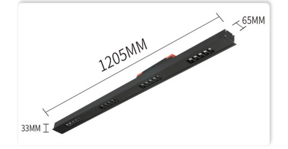 1.2M 20W led recessed linear light