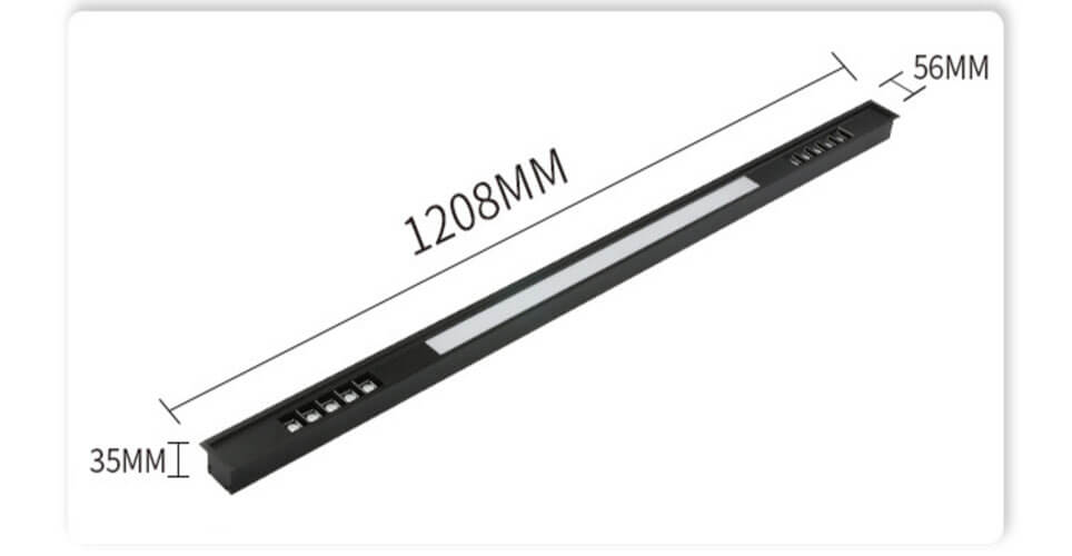 1.2M recessed LED linear lighting solution